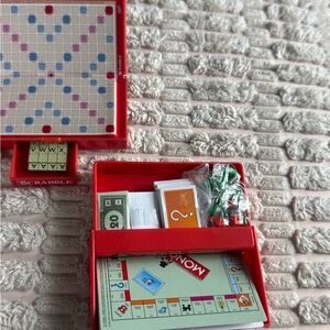 Red Travel Board Game Set